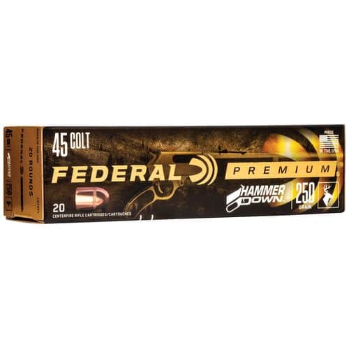 Federal LG45C1 Premium HammerDown 45 Colt (LC) 250 gr Bonded Hollow Point 20 Bx Federal LG45C1 Premium HammerDown 45 Colt (LC) 250 gr Bonded Hollow Point 20 Bx