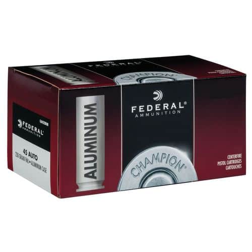 Federal CAL45230 Champion Training 45 ACP 230 gr Full Metal Jacket (FMJ) 50 Bx/ 20 Cs Federal CAL45230 Champion Training 45 ACP 230 gr Full Metal Jacket (FMJ) 50 Bx/ 20 Cs