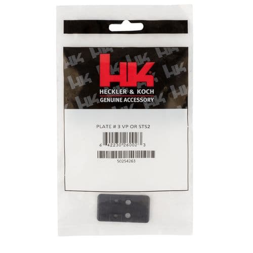 HK 50254263 Optics Plate #3 Black HK VP9 w/Optic Cuts Steel Handgun HK 50254263 Optics Plate #3 Black HK VP9 w/Optic Cuts Steel Handgun