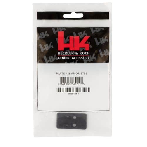 HK 50254263 Optics Plate #3 Black HK VP9 w/Optic Cuts Steel Handgun HK 50254263 Optics Plate #3 Black HK VP9 w/Optic Cuts Steel Handgun
