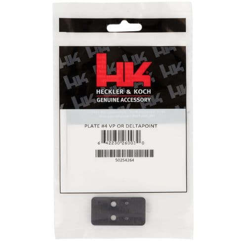 HK 50254264 Optics Plate #4 Black HK VP9 w/Optic Cuts Steel Handgun HK 50254264 Optics Plate #4 Black HK VP9 w/Optic Cuts Steel Handgun