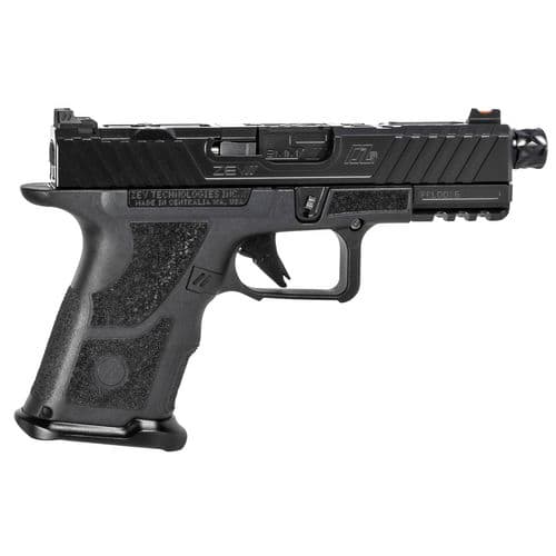 ZEV OZ9CCPTBBTH OZ9 Compact 9mm Luger 19+1 Black Polymer Grip Threaded ZEV OZ9CCPTBBTH OZ9 Compact 9mm Luger 19+1 Black Polymer Grip Threaded
