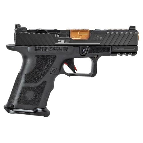 ZEV OZ9CCPTHYBBBRZ OZ9 Hybrid 9mm Luger 15+1 Black Black Polymer Grip Bronze Barrel ZEV OZ9CCPTHYBBBRZ OZ9 Hybrid 9mm Luger 15+1 Black Black Polymer Grip Bronze Barrel