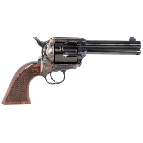 Taylors & Company 4107 Smoke Wagon 357 Mag 6rd 4.75" Blued Cylinder & Barrel Color Case Hardened Steel Frame Checkered Walnut Grip Taylors & Company 4107 Smoke Wagon 357 Mag 6rd 4.75" Blued Cylinder & Barrel Color Case Hardened Steel Frame Checkered Walnut Grip