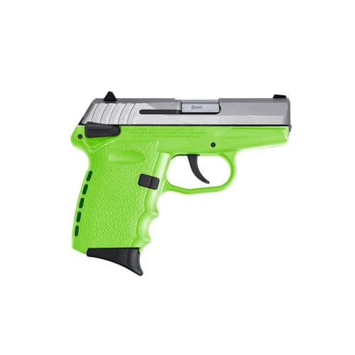 SCCY Industries CPX1TTLGRD CPX-1 RD 9mm Luger 3.10" 10+1 Stainless Steel Slide Lime Polymer Grip CTS-1500 Red Dot SCCY Industries CPX1TTLGRD CPX-1 RD 9mm Luger 3.10" 10+1 Stainless Steel Slide Lime Polymer Grip CTS-1500 Red Dot