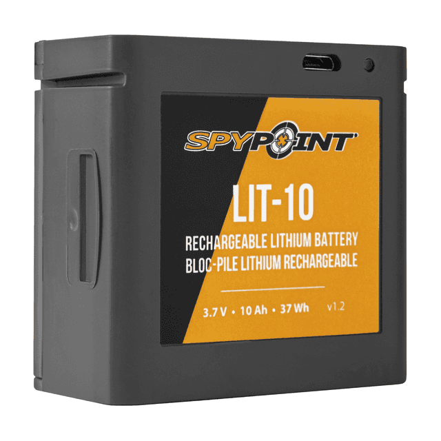 Spypoint LIT10 LIT-10 Battery Pack and Charger 3.7 Volt Lithium 10,000 mAh Spypoint LIT10 LIT-10 Battery Pack and Charger 3.7 Volt Lithium 10,000 mAh