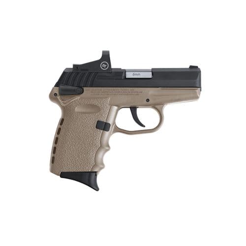 SCCY Industries CPX1CBDERD CPX-1 RD 9mm Luger 3.10" 10+1 Black Nitride Stainless Steel Slide Flat Dark Earth Polymer Grip CTS-1500 Red Dot SCCY Industries CPX1CBDERD CPX-1 RD 9mm Luger 3.10" 10+1 Black Nitride Stainless Steel Slide Flat Dark Earth Polymer Grip CTS-1500 Red Dot