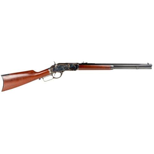 Taylors & Company 200FDE 1873 Taylor Tuned 357 Mag 10+1 20" Walnut Fixed Pistol Grip Stock Color Case Hardened Right Hand Taylors & Company 200FDE 1873 Taylor Tuned 357 Mag 10+1 20" Walnut Fixed Pistol Grip Stock Color Case Hardened Right Hand