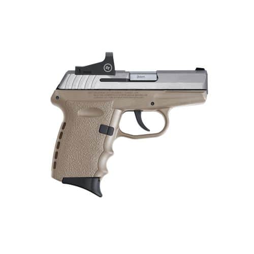 SCCY Industries CPX2TTDERD CPX-2 RD 9mm Luger 3.10" 10+1 Stainless Steel Slide Flat Dark Earth Polymer Grip NMS CTS-1500 Red Dot SCCY Industries CPX2TTDERD CPX-2 RD 9mm Luger 3.10" 10+1 Stainless Steel Slide Flat Dark Earth Polymer Grip NMS CTS-1500 Red Dot