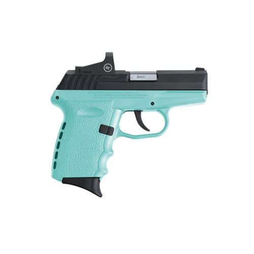 SCCY Industries CPX2CBSBRDE CPX-2 RD 9mm Luger 3.10" 10+1 Black Nitride Stainless Steel Slide Robin Egg Blue Polymer Grip NMS CTS-1500 Red Dot SCCY Industries CPX2CBSBRDE CPX-2 RD 9mm Luger 3.10" 10+1 Black Nitride Stainless Steel Slide Robin Egg Blue Polymer Grip NMS CTS-1500 Red Dot