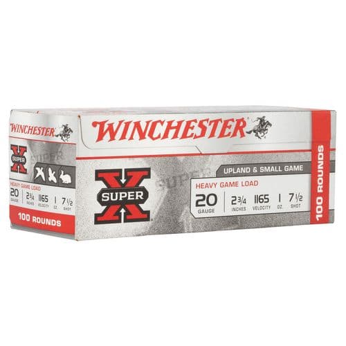 Winchester Ammo XU20H7VP Super X High Brass Game 20 Gauge 2.75" 1 oz 7.5 Shot 100 Bx/ 2 Cs (Value Pack) Winchester Ammo XU20H7VP Super X High Brass Game 20 Gauge 2.75" 1 oz 7.5 Shot 100 Bx/ 2 Cs (Value Pack)