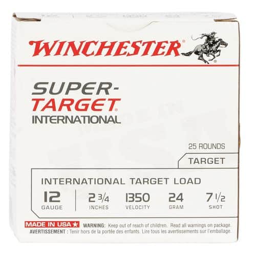Winchester Ammo Super-Target Light Target 12 Gauge 2.75" 7/8 oz 7.5 Shot - TRGT213507 Winchester Ammo Super-Target Light Target 12 Gauge 2.75" 7/8 oz 7.5 Shot - TRGT213507