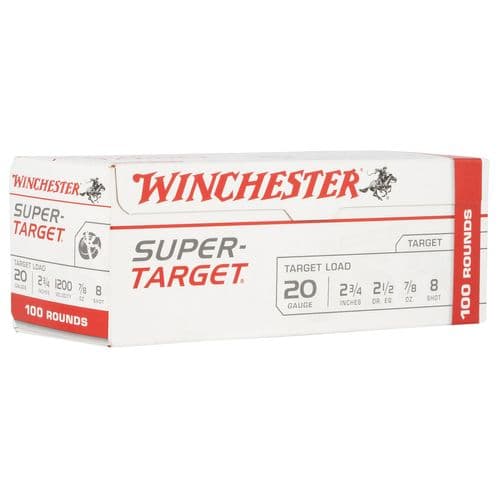 Winchester Ammo Super-Target 20 Gauge 2.75" 7/8 oz 8 Shot - TRGT208VP Winchester Ammo Super-Target 20 Gauge 2.75" 7/8 oz 8 Shot - TRGT208VP