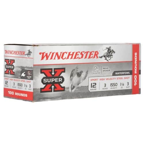 Winchester Ammo Super X Xpert High Velocity 12 Gauge 3" 1 1/8 oz 3 Shot - WEX1233VP Winchester Ammo Super X Xpert High Velocity 12 Gauge 3" 1 1/8 oz 3 Shot - WEX1233VP