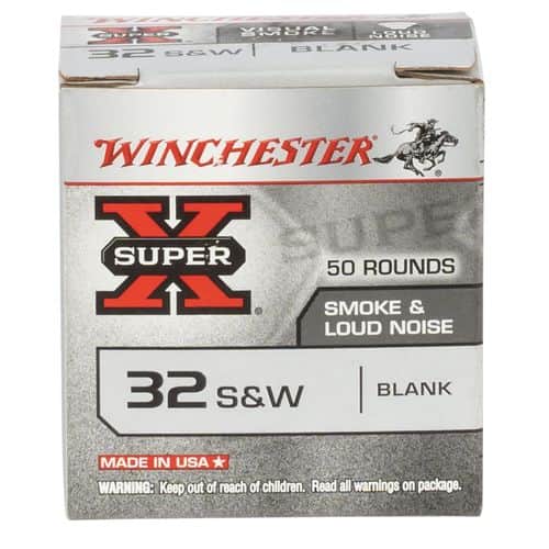 Winchester Ammo 32BL2PW Super-X Blank Rounds 32 S&W 50 Bx/ 100 Cs Winchester Ammo 32BL2PW Super-X Blank Rounds 32 S&W 50 Bx/ 100 Cs