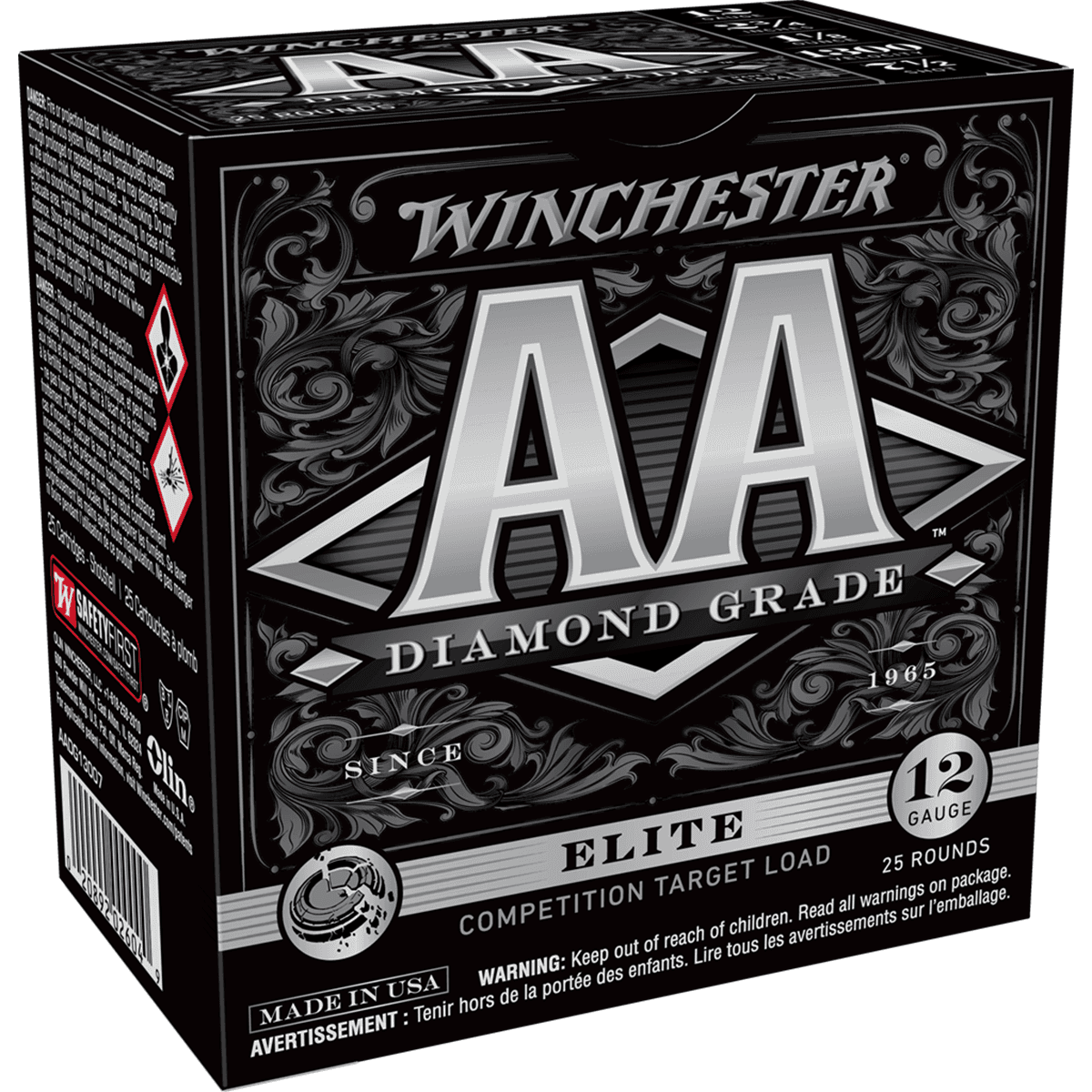 Winchester Ammo AADG13007 AA Diamond Grade 12 Gauge 2.75" 1 1/8 oz 7 Shot 25 Bx Winchester Ammo AADG13007 AA Diamond Grade 12 Gauge 2.75" 1 1/8 oz 7 Shot 25 Bx