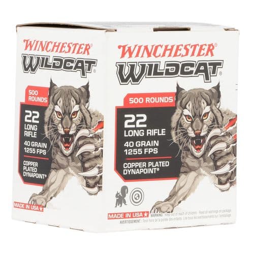 Winchester Wildcat 22 LR 40 gr (LRN) 500 Bx Rimfire Ammo Winchester Wildcat 22 LR 40 gr (LRN) 500 Bx Rimfire Ammo