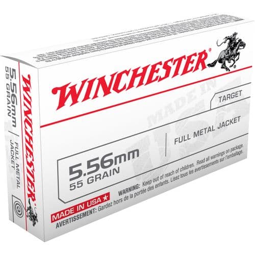 Winchester Ammo SG556W Service Grade 5.56x45mm NATO 55 gr Full Metal Jacket (FMJ) 20 Bx/50 Cs Winchester Ammo SG556W Service Grade 5.56x45mm NATO 55 gr Full Metal Jacket (FMJ) 20 Bx/50 Cs