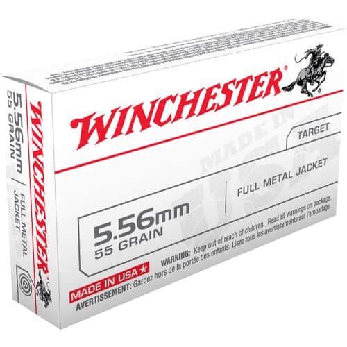 Winchester Ammo SG556W Service Grade 5.56x45mm NATO 55 gr Full Metal Jacket (FMJ) 20 Bx/50 Cs Winchester Ammo SG556W Service Grade 5.56x45mm NATO 55 gr Full Metal Jacket (FMJ) 20 Bx/50 Cs