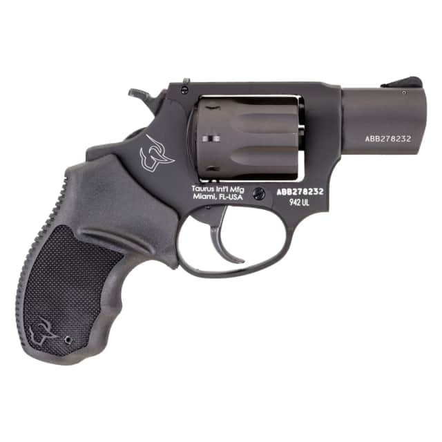Taurus 2-942021UL 942 Ultra-Lite Small Frame 22 LR 8 Shot 2" Matte Black Alloy Steel Barrel Taurus 2-942021UL 942 Ultra-Lite Small Frame 22 LR 8 Shot 2" Matte Black Alloy Steel Barrel
