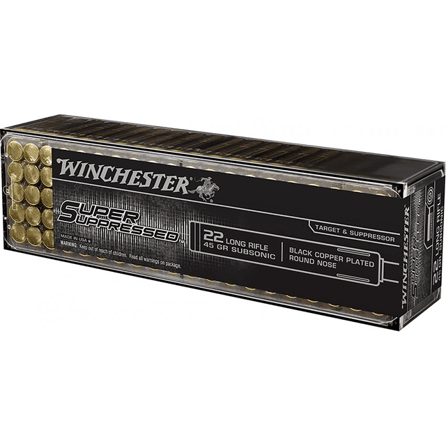 Winchester Ammo Super Suppressed 22 LR 40 gr Lead Hollow Point (LHP) - SUP22LRHP Winchester Ammo Super Suppressed 22 LR 40 gr Lead Hollow Point (LHP) - SUP22LRHP