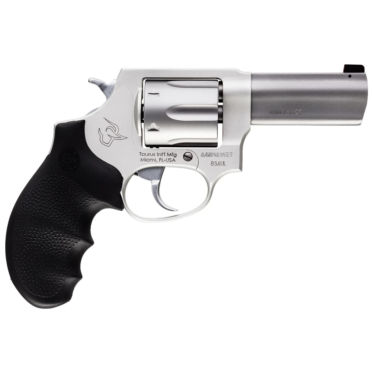 Taurus 2-85639ULNS 856 Ultra-Lite Defender 38 Special +P 6rd 3" Matte Stainless Steel Black Hogue Rubber Grip 2 Taurus 2-85639ULNS 856 Ultra-Lite Defender 38 Special +P 6rd 3" Matte Stainless Steel Black Hogue Rubber Grip 2
