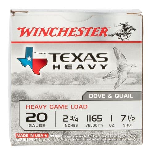 Winchester Ammo XU20HT7 Super X Heavy Game Load 20 Gauge 2.75" 1 oz 7 Shot 25 Bx/ 10 Cs Winchester Ammo XU20HT7 Super X Heavy Game Load 20 Gauge 2.75" 1 oz 7 Shot 25 Bx/ 10 Cs
