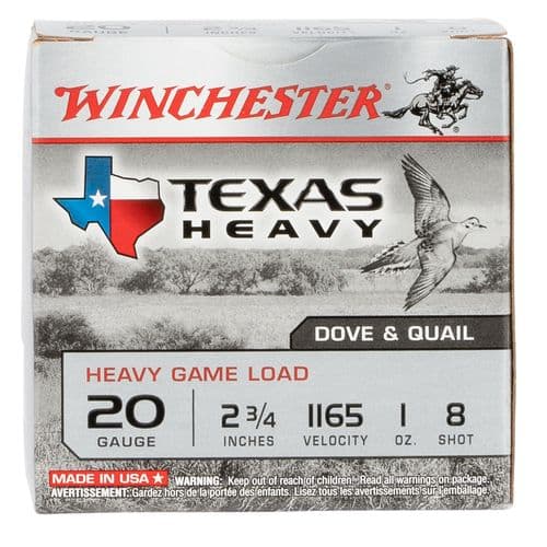 Winchester Ammo XU20HT8 Super X Heavy Game Load 20 Gauge 2.75" 1 oz 8 Shot 25 Bx/ 10 Cs Winchester Ammo XU20HT8 Super X Heavy Game Load 20 Gauge 2.75" 1 oz 8 Shot 25 Bx/ 10 Cs
