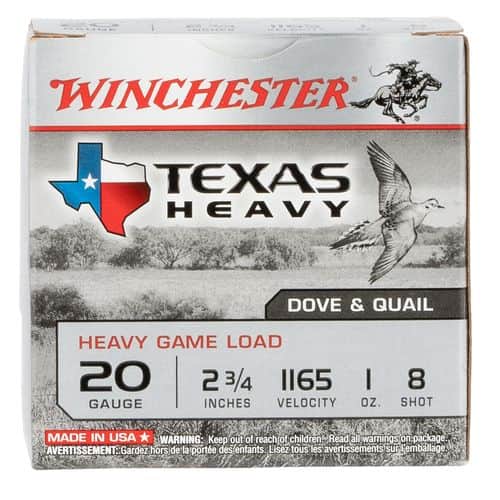 Winchester Ammo XU20HT8 Super X Heavy Game Load 20 Gauge 2.75" 1 oz 8 Shot 25 Bx/ 10 Cs Winchester Ammo XU20HT8 Super X Heavy Game Load 20 Gauge 2.75" 1 oz 8 Shot 25 Bx/ 10 Cs
