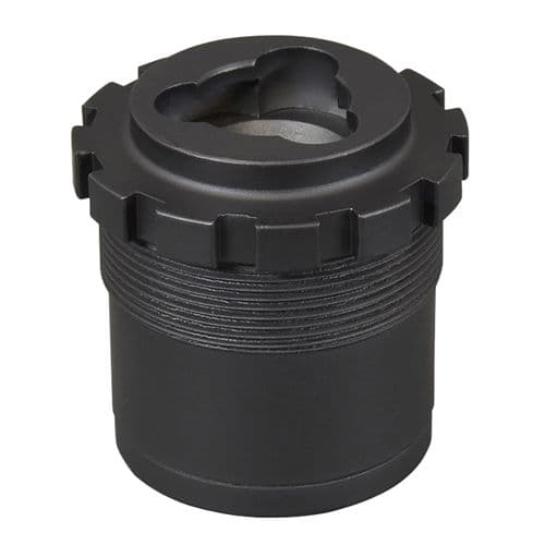 Yankee Hill 2045 3-Lug Adapter Assembly 1-3/8"-24 tpi Aluminum/Stainless Steel Matte Black Yankee Hill 2045 3-Lug Adapter Assembly 1-3/8"-24 tpi Aluminum/Stainless Steel Matte Black