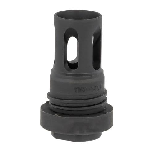 Yankee Hill 431536A Mini QD Flash Hider 5.56 NATO Black Phosphate 1/2"-36 tpi Yankee Hill 431536A Mini QD Flash Hider 5.56 NATO Black Phosphate 1/2"-36 tpi