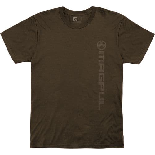 Magpul MAG1113-200-S Vertical Logo Brown Short Sleeve Small Magpul MAG1113-200-S Vertical Logo Brown Short Sleeve Small
