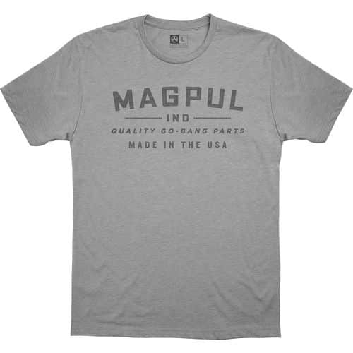 Magpul MAG1112-030-M Go Bang Parts Men's T-Shirt Athletic Gray Heather Short Sleeve Medium Magpul MAG1112-030-M Go Bang Parts Men's T-Shirt Athletic Gray Heather Short Sleeve Medium