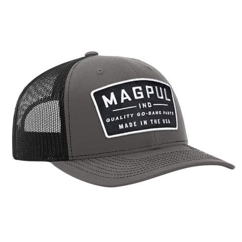 Magpul MAG1102-014 Go Bang Trucker Hat Black/Gray Adjustable Snapback OSFA Structured Magpul MAG1102-014 Go Bang Trucker Hat Black/Gray Adjustable Snapback OSFA Structured