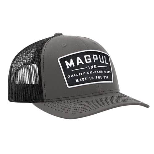Magpul MAG1102-014 Go Bang Trucker Hat Black/Gray Adjustable Snapback OSFA Structured Magpul MAG1102-014 Go Bang Trucker Hat Black/Gray Adjustable Snapback OSFA Structured