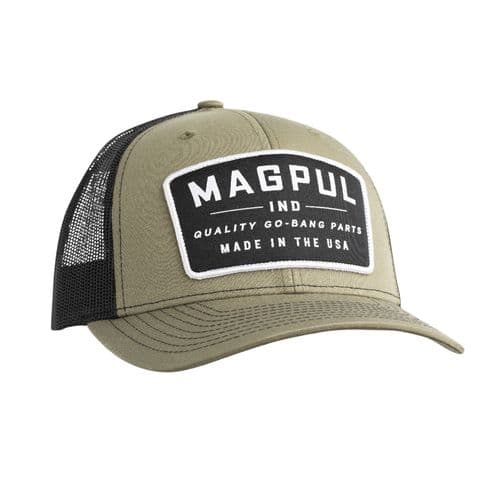 Magpul MAG1102-344 Go Bang Trucker Hat OD Green/Black Adjustable Snapback OSFA Structured Magpul MAG1102-344 Go Bang Trucker Hat OD Green/Black Adjustable Snapback OSFA Structured