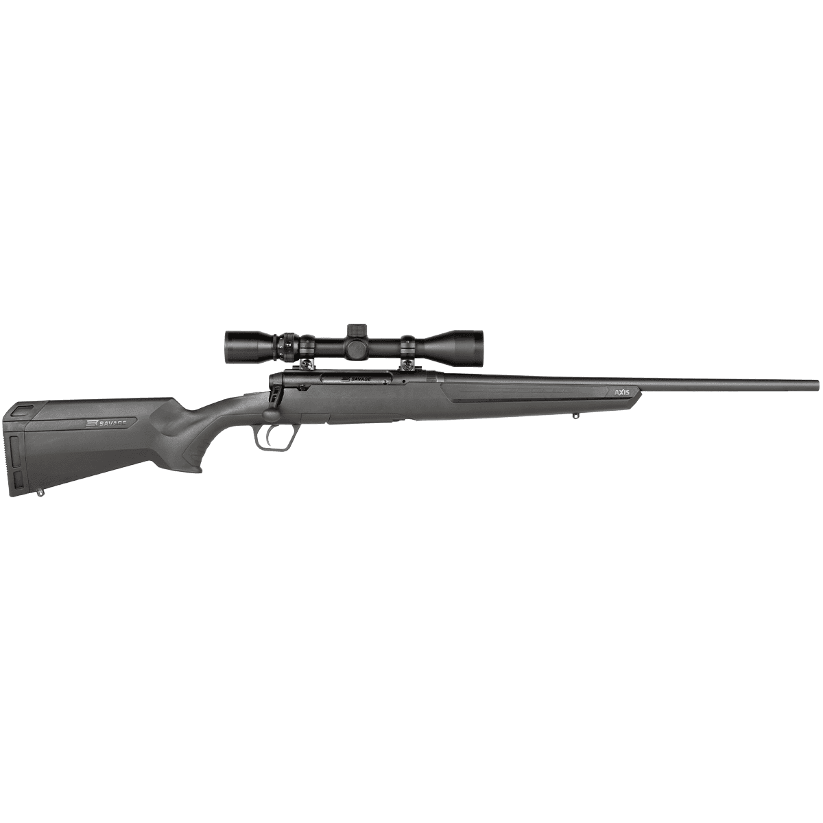 Savage Arms Axis XP Compact 6.5 Creedmoor 4+1 Cap 20" Matte Black Rec/Barrel Matte Black Stock Right Hand Includes Weaver 3-9x40mm Scope Savage Arms Axis XP Compact 6.5 Creedmoor 4+1 Cap 20" Matte Black Rec/Barrel Matte Black Stock Right Hand Includes Weaver 3-9x40mm Scope