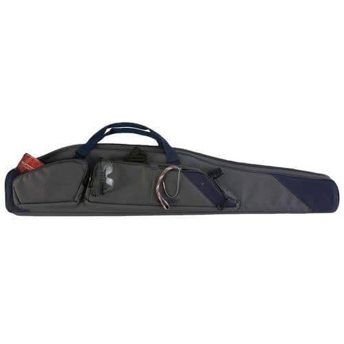 Allen 64250 Kenosha Rifle Case 50" Gray with Indigo Trim Endura with Foam Padding, Gusseted Accessory Pockets, Lockable Zippers & Adjustable Sling Allen 64250 Kenosha Rifle Case 50" Gray with Indigo Trim Endura with Foam Padding, Gusseted Accessory Pockets, Lockable Zippers & Adjustable Sling