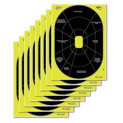 EZ-Aim 15220 Non-Adhesive Splash Handgun Trainer Oval Paper Target 12" x 18" 8 Per Pkg EZ-Aim 15220 Non-Adhesive Splash Handgun Trainer Oval Paper Target 12" x 18" 8 Per Pkg