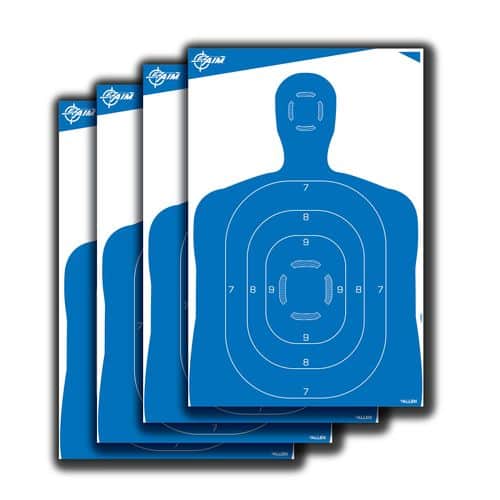 EZ-Aim 15331 Paper Targets Silhouette Paper Target 23" x 35" 4 Per Pack Blue EZ-Aim 15331 Paper Targets Silhouette Paper Target 23" x 35" 4 Per Pack Blue