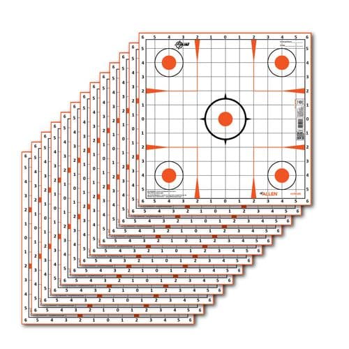 EZ-Aim 15333 Paper Targets Sight-In Grid Paper Target 12" x 12" 12 Per Pack EZ-Aim 15333 Paper Targets Sight-In Grid Paper Target 12" x 12" 12 Per Pack