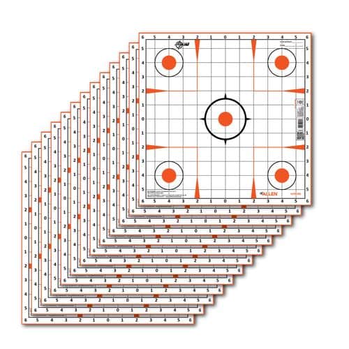 EZ-Aim 15333 Paper Targets Sight-In Grid Paper Target 12" x 12" 12 Per Pack EZ-Aim 15333 Paper Targets Sight-In Grid Paper Target 12" x 12" 12 Per Pack