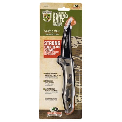 Allen 18939 Mossy Oak Gamekeeper Boning 4" Clip Point Plain Black Stainless Steel/Mossy Oak Original Bottomland Handle Fixed Allen 18939 Mossy Oak Gamekeeper Boning 4" Clip Point Plain Black Stainless Steel/Mossy Oak Original Bottomland Handle Fixed