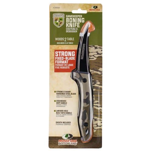 Allen 18939 Mossy Oak Gamekeeper Boning 4" Clip Point Plain Black Stainless Steel/Mossy Oak Original Bottomland Handle Fixed Allen 18939 Mossy Oak Gamekeeper Boning 4" Clip Point Plain Black Stainless Steel/Mossy Oak Original Bottomland Handle Fixed