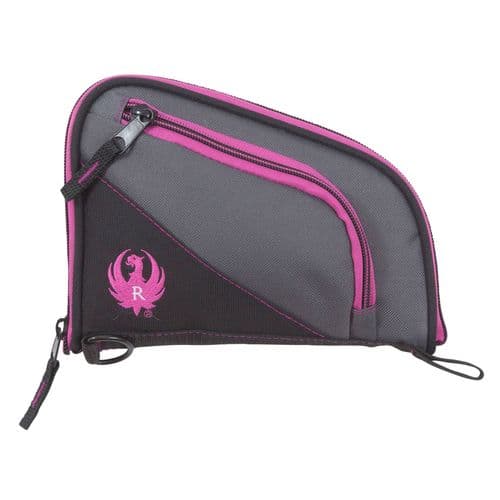 Ruger 27409 Tucson Women's Handgun Case 8" Black & Gray Knit with Orchid Accents Ruger 27409 Tucson Women's Handgun Case 8" Black & Gray Knit with Orchid Accents