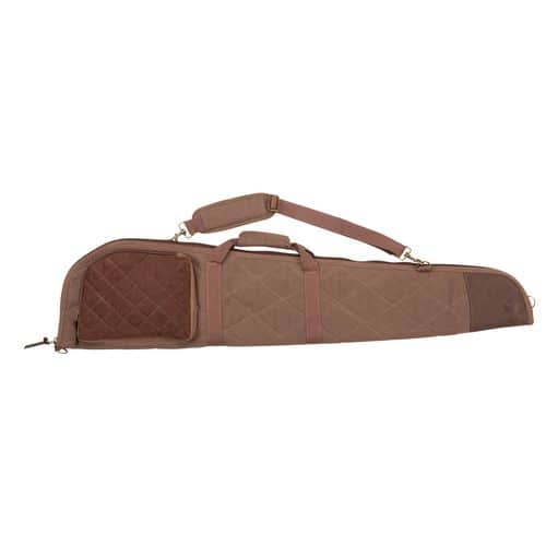 Ruger 29733 Prescott Heritage Rifle Case 46" Brown Cotton Canvas with Suede Trim, Adjustable & Removable Strap, Pocket & Lockable Zipper Ruger 29733 Prescott Heritage Rifle Case 46" Brown Cotton Canvas with Suede Trim, Adjustable & Removable Strap, Pocket & Lockable Zipper