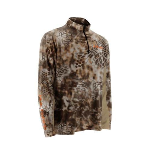 Huk Men's Kryptek ICON 1/4 Zip Long Sleeve Shirt - Size Large Huk Men's Kryptek ICON 1/4 Zip Long Sleeve Shirt - Size Large
