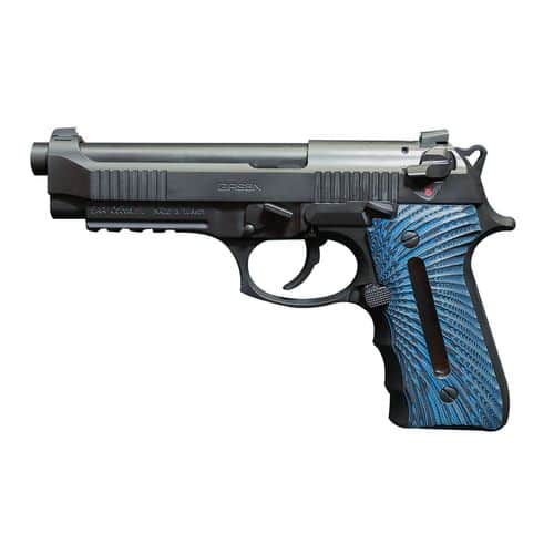 Girsan 390087 Regard MC Gen4 9mm Luger 4.90" 18+1 Black Steel Blue G10 with Integrated Capacity Window Grip Girsan 390087 Regard MC Gen4 9mm Luger 4.90" 18+1 Black Steel Blue G10 with Integrated Capacity Window Grip