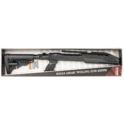 FAB Defense FX-M4PR1022B M4 Buttstock Collapsible Left Side Folding Matte Black Synthetic for Ruger 10/22 FAB Defense FX-M4PR1022B M4 Buttstock Collapsible Left Side Folding Matte Black Synthetic for Ruger 10/22