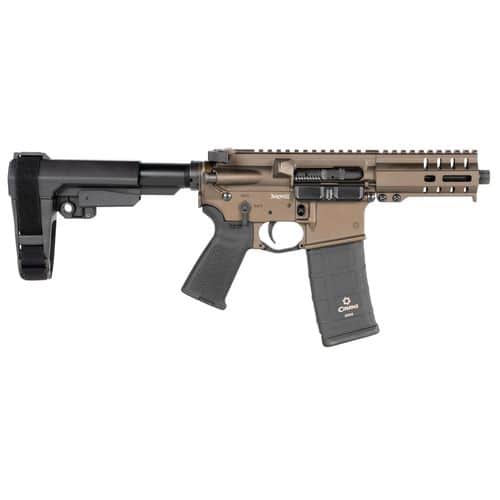 CMMG 94A179CMB Banshee 300 MK4 9mm Luger 5" 33+1 Midnight Bronze Cerakote Black Magpul MOE Grip CMMG 6 Position RipBrace CMMG 94A179CMB Banshee 300 MK4 9mm Luger 5" 33+1 Midnight Bronze Cerakote Black Magpul MOE Grip CMMG 6 Position RipBrace